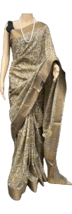 SILK COTTON HAND BLOCK PRINT SAREE
