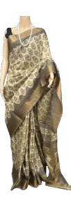 SILK COTTON HAND BLOCK PRINT SAREE